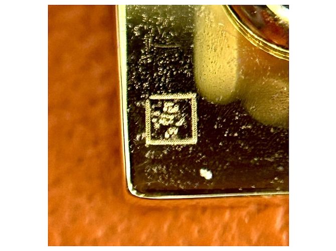 Hermès Portachiavi Hermes Bijou de Sac Kelly Doll Bag Charm Arancione Giallo - vista 6
