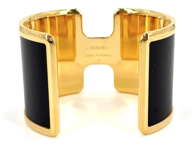 Pulseira Hermès Olympe Preta e Dourada Preto Dourado - vista 2