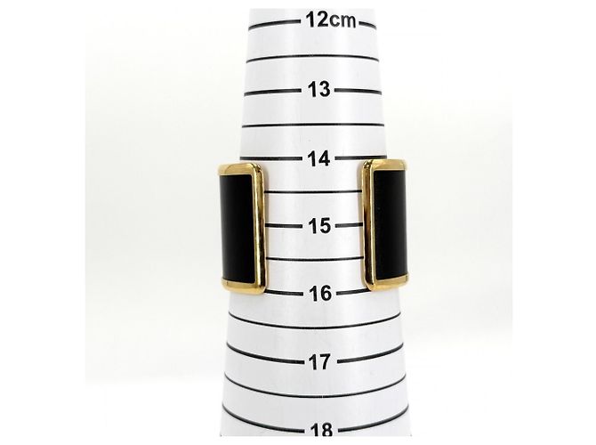 Pulseira Hermès Olympe Preta e Dourada Preto Dourado - vista 4