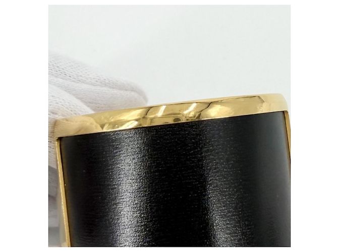 Pulseira Hermès Olympe Preta e Dourada Preto Dourado - vista 5