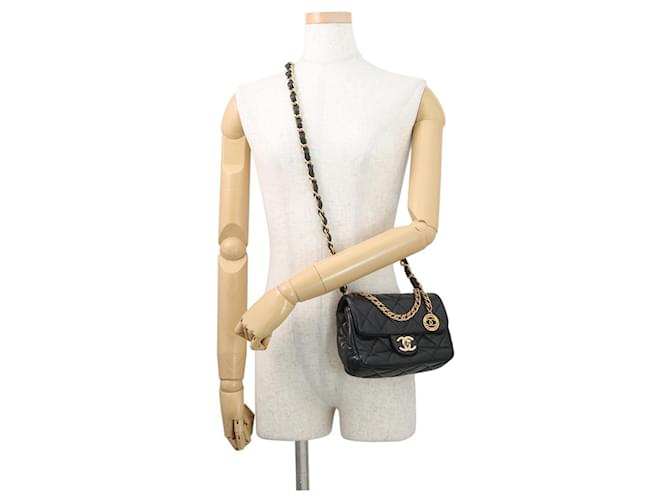Chanel Chain Shoulder Bag Schwarz - Ansicht 4