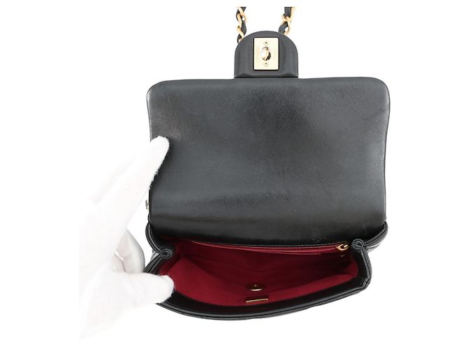 Chanel Chain Shoulder Bag Schwarz - Ansicht 5