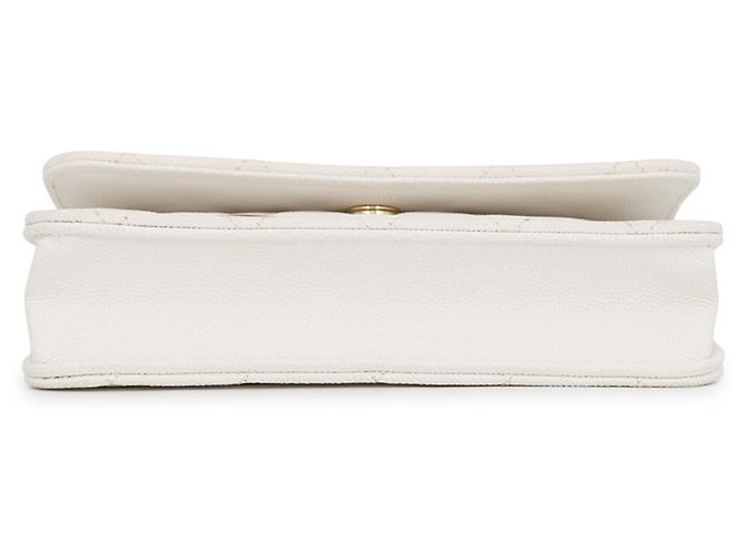 Chanel White Chain Shoulder Wallet Weiß - Ansicht 3