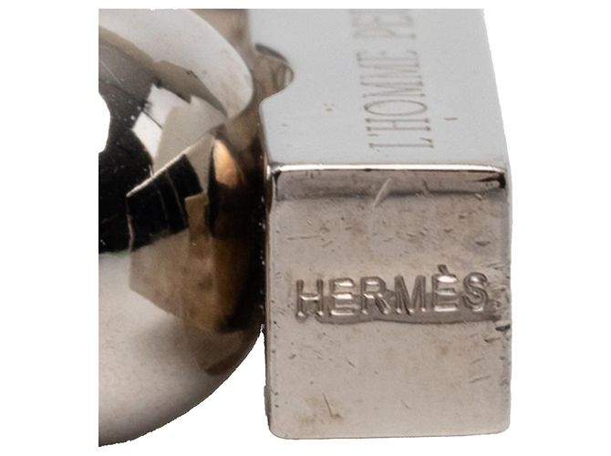 Charm Cadena Hermès Argento Placcato Palladio L Homme Peut Embellir La Terre - vista 3