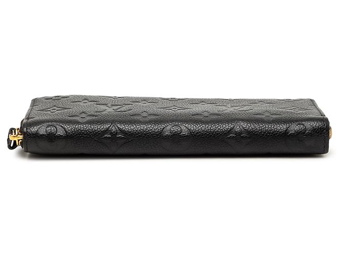 Louis Vuitton Clemence Portemonnaie in schwarzem Monogram Empreinte - Ansicht 3