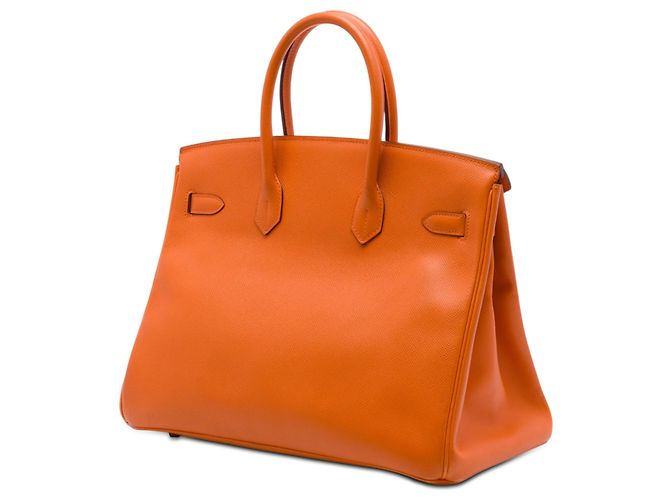 Hermès Orange Epsom Birkin Retourne 35 Arancione - vista 2