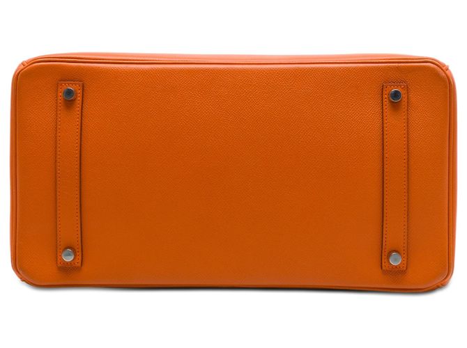 Hermès Orange Epsom Birkin Retourne 35 Arancione - vista 3