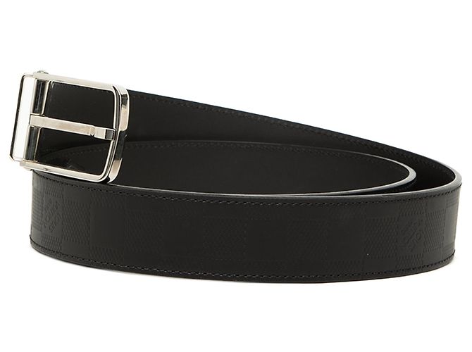 Cinturón reversible Louis Vuitton Black Damier Infini Boston Negro - Ansicht 2
