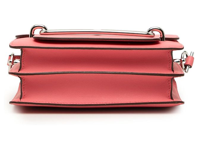 Hermès Sac Roulis 18 Mini Evercolor Rosa - vista 3