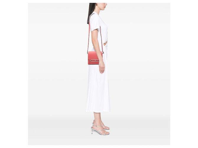 Hermès Sac Roulis 18 Mini Evercolor Rosa - vista 7