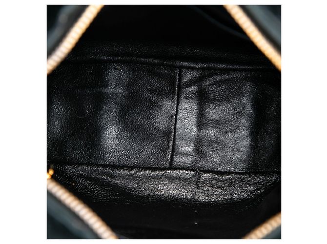 Chanel Black CC gesteppte Samttasche Schwarz - Ansicht 4