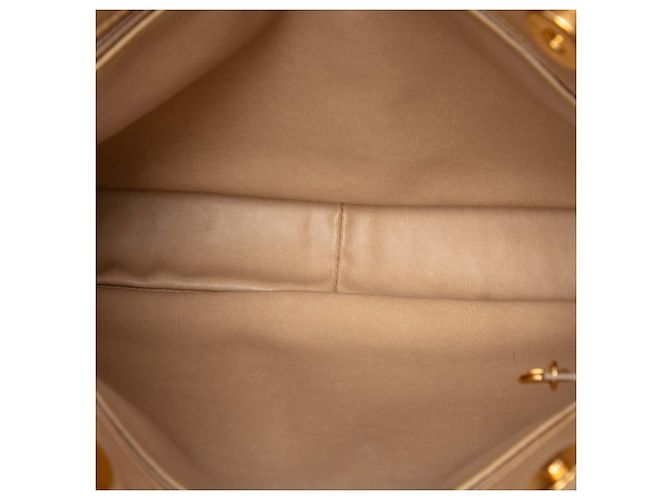 Chanel Beige CC Quilted Lambskin Coco Ball Chain Shoulder Bag - view 4