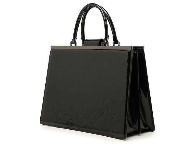 Louis Vuitton Black Monogram Vernis Deesse GM Negro - vista 2