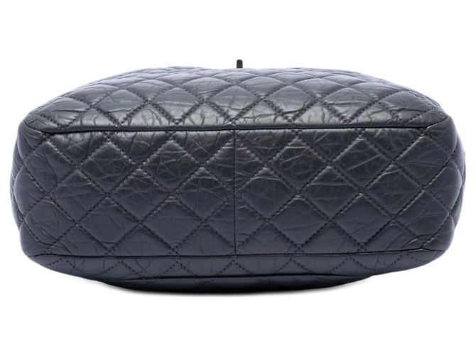 Borsa Camera Reissue Chanel in pelle di vitello invecchiata trapuntata nera grande Nero - vista 3