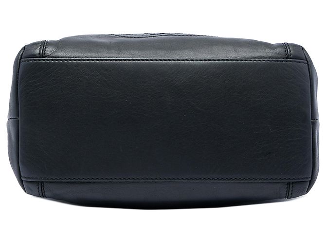 Borsa a tracolla Chanel Black CC in agnello con nappa e nappa Nero - vista 3