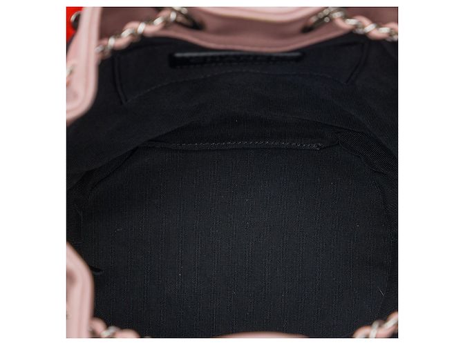 Borsa a secchiello Chanel Black CC Multicolor in agnello trapuntato Cuba Nero - vista 4