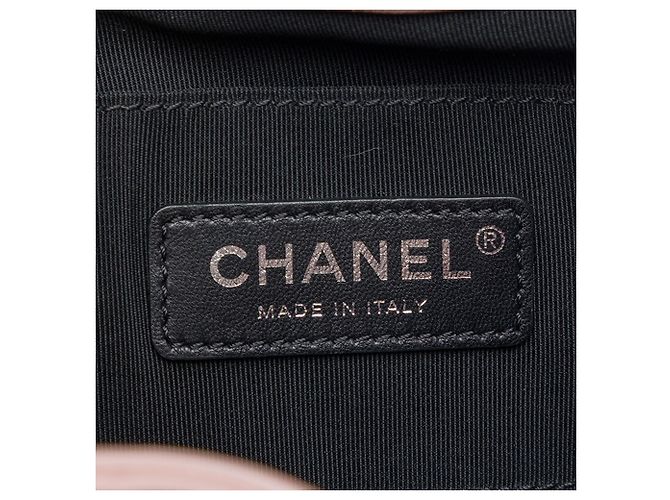 Borsa a secchiello Chanel Black CC Multicolor in agnello trapuntato Cuba Nero - vista 5
