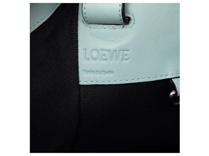 Borsa a tracolla Hammock in pelle blu LOEWE Medium Blu chiaro - vista 5