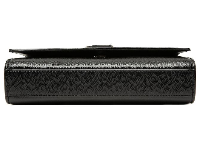 Borsa a tracolla Kate monogramma in pelle granulata nera di Saint Laurent Nero - vista 3