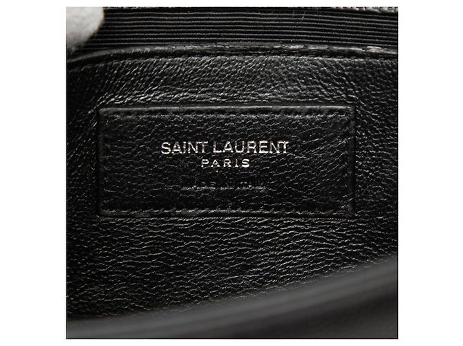 Borsa a tracolla Kate monogramma in pelle granulata nera di Saint Laurent Nero - vista 5