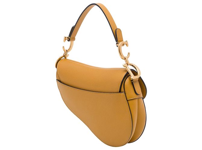 Borsa Saddle Dior in pelle di vitello granulata marrone Marrone chiaro - vista 2