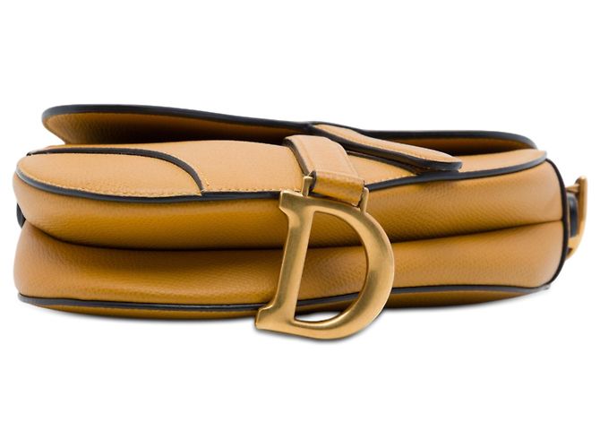 Borsa Saddle Dior in pelle di vitello granulata marrone Marrone chiaro - vista 3