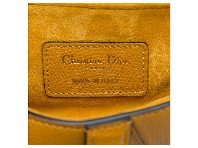 Borsa Saddle Dior in pelle di vitello granulata marrone Marrone chiaro - vista 5