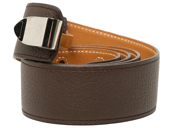 Cinturón Clemence marrón Hermès Castaño Marrón oscuro - vista 2
