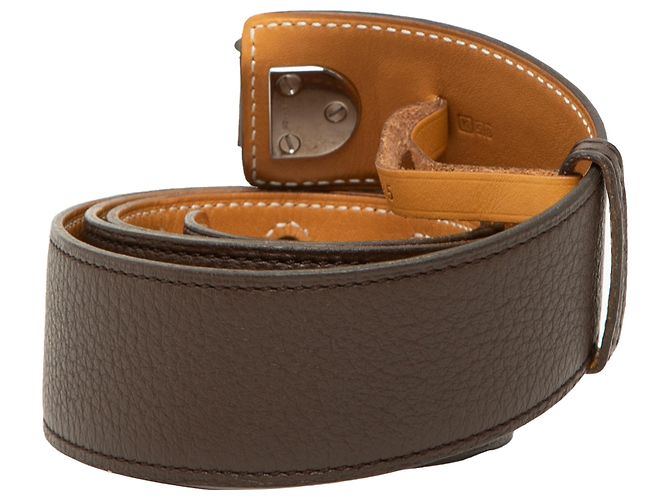 Cinturón Clemence marrón Hermès Castaño Marrón oscuro - vista 3