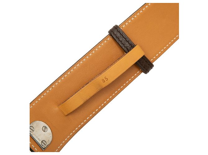 Cinturón Clemence marrón Hermès Castaño Marrón oscuro - vista 6