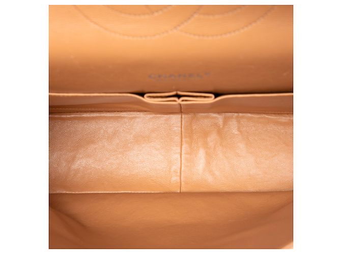 Chanel Brown Maxi Classic Caviar Single Flap Marrone Caramello - vista 4