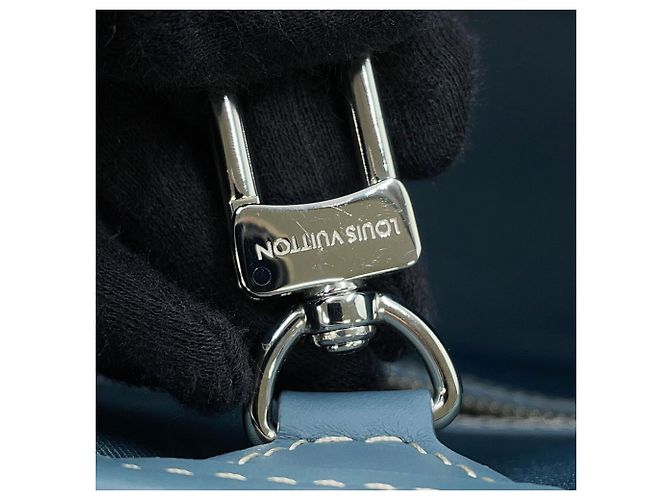 Tote Weekend Louis Vuitton Monogram Washed Denim NM Blu Monogramma - vista 14