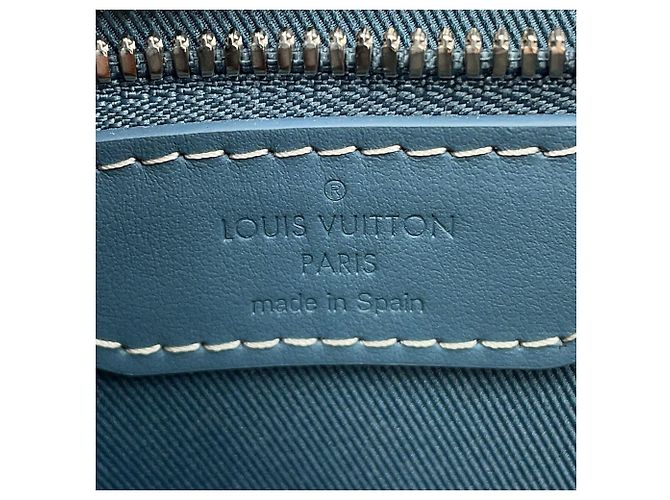 Tote Weekend Louis Vuitton Monogram Washed Denim NM Blu Monogramma - vista 17