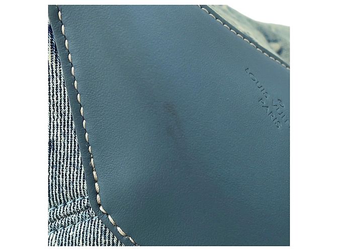 Tote Weekend Louis Vuitton Monogram Washed Denim NM Blu Monogramma - vista 9