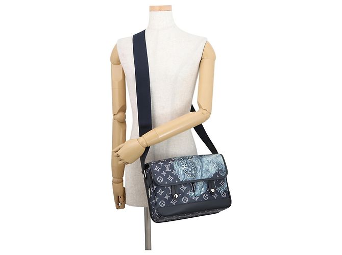 Borsa a Spalla Louis Vuitton Monogram Blu navy Monogramma - vista 4