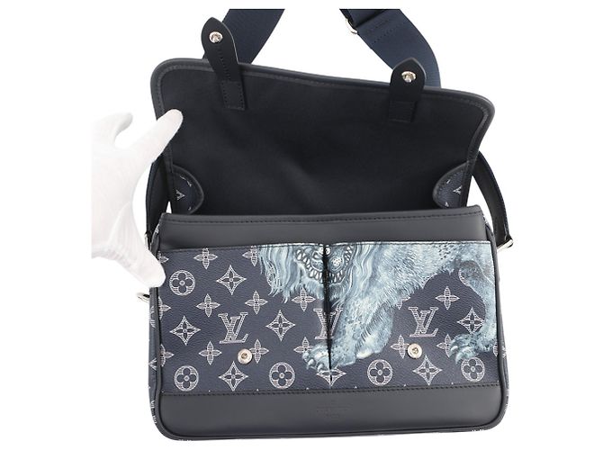 Borsa a Spalla Louis Vuitton Monogram Blu navy Monogramma - vista 5