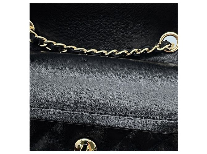 Chanel Handtaschen-Anhänger in Schwarz und Champagnergold Golden - Ansicht 10