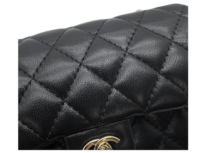 Chanel Handtaschen-Anhänger in Schwarz und Champagnergold Golden - Ansicht 7