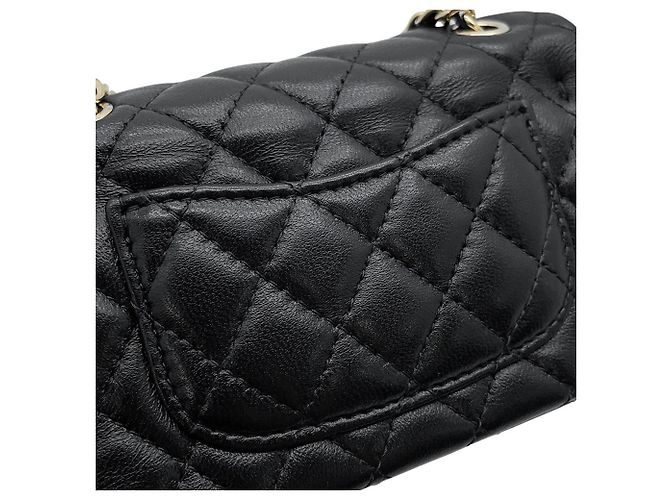 Chanel Handtaschen-Anhänger in Schwarz und Champagnergold Golden - Ansicht 8