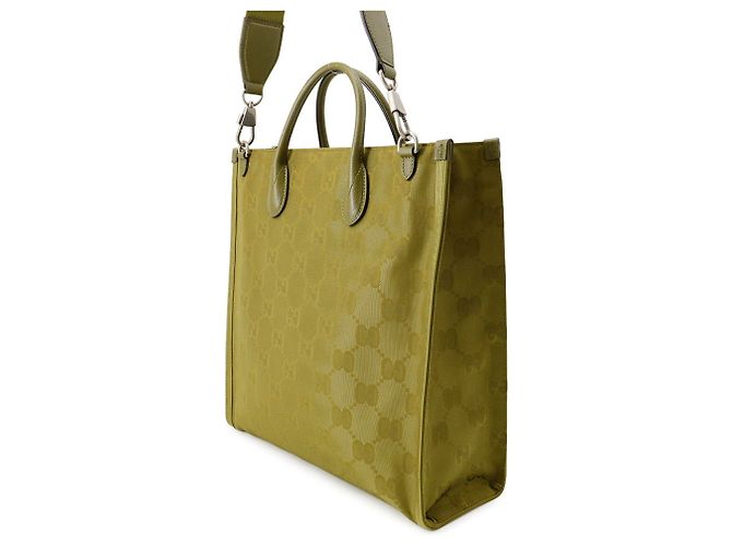 Gucci Off the Grid Nylon Tote Bag Grün - Ansicht 2