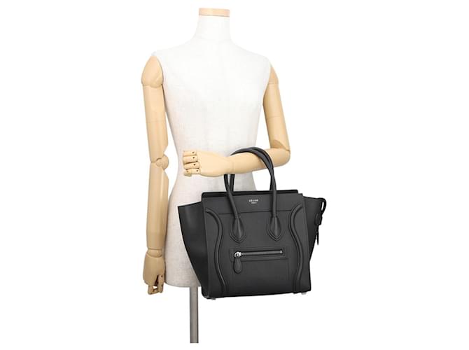 Luggage Céline Borsa in pelle nera Celine Nero - vista 4