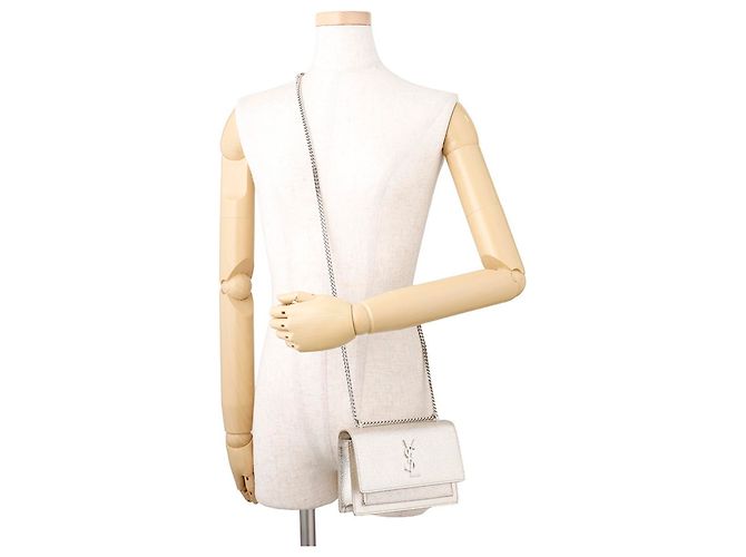 Portafoglio con catena/spalla Yves Saint Laurent D'oro - vista 5