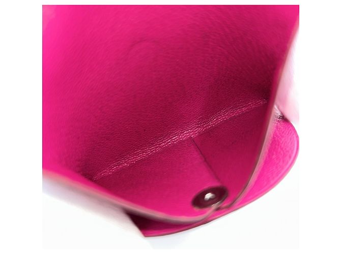 Monedero cuadrado Bastia Hermès Rosa - vista 4