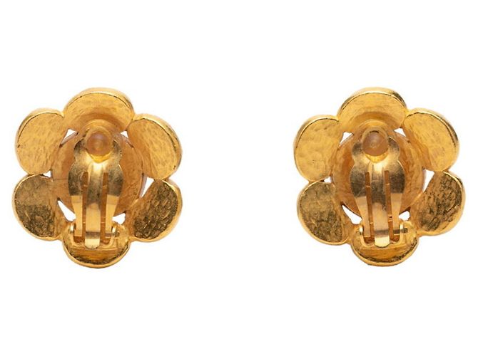 Orecchini clip Chanel Coco Mark Vintage Argento D'oro - vista 2