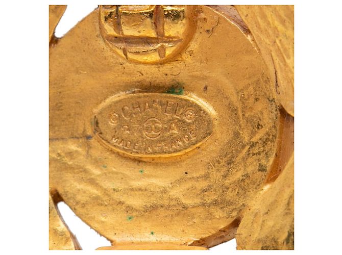 Orecchini clip Chanel Coco Mark Vintage Argento D'oro - vista 3