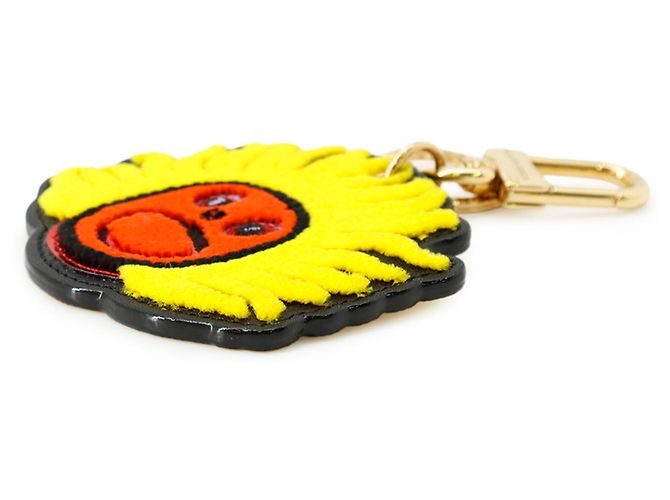 Portachiavi Louis Vuitton LV x YK Le Tocle Face Rosso Giallo - vista 2