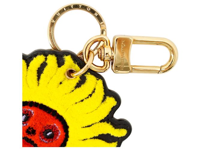 Portachiavi Louis Vuitton LV x YK Le Tocle Face Rosso Giallo - vista 4
