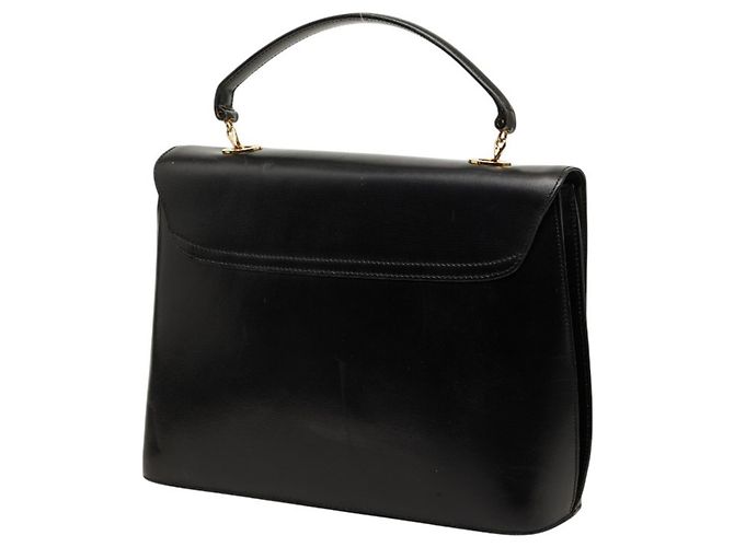 Céline Borsa a mano/Borsa a tracolla in pelle nera Celine Nero - vista 2