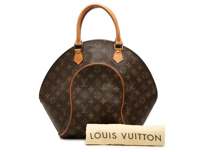 Borsa Louis Vuitton Monogram Ellipse MM Marrone - vista 9
