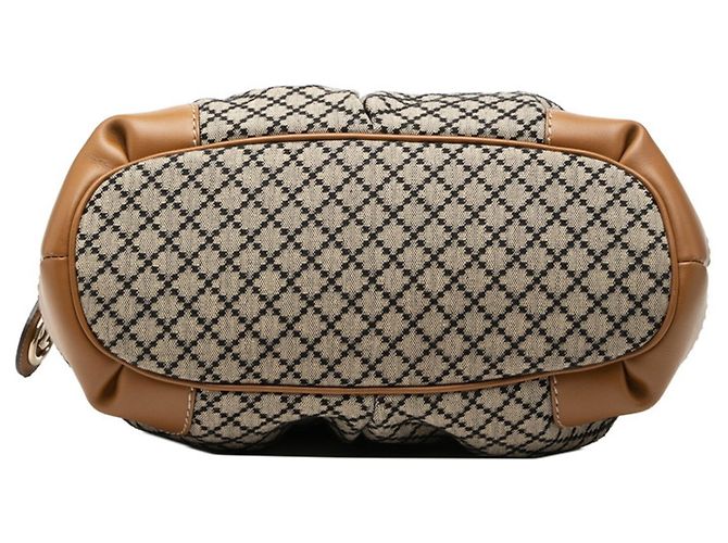 Borsa Gucci Diamante Sukey Marrone Nero Beige - vista 3